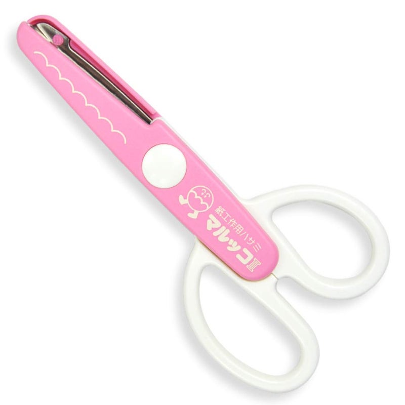 CANARY Kids Craft Scissors for Age 4-8, Extra Safe Decorative Edge Blade [ROUND], Paper Craft Scissors for Preschool and Elementary School Child, Made in JAPAN - Image 1